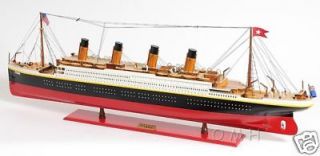 XL RMS Titanic Ocean Liner Wooden Model 56 White Star Cruise Ship 