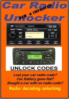 ULTIMATE CAR AUDIO RADIO STEREO CODE UNLOCKER CD RECOVERY THE BEST 