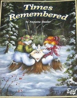 times remembered annette dozier tole painting pattern book time left