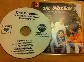     Live While Were Young   Dance Remixes   New 9 Mix U.S Cd Promo