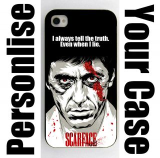   Personalised iPhone 4 Case Cusomtise Cover Tony Montana Quotes Names