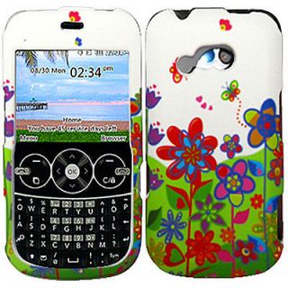 New TracFone LG 900G LG900G Snap on hard cover case Color flower 