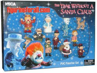 NECA Year Without a Santa Claus 11 Figures PVC Set SNOW HEAT MISER 