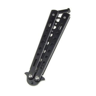   Powder Coated Dull Blade Practice Balisong Butterfly Knife Trainer