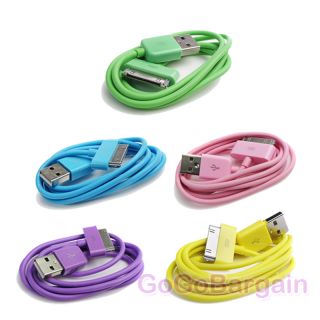   DATA CHARGER POWER CABLE CORD CONNECTOR IPHONE 4S 4 3GS 3G IPAD IPOD