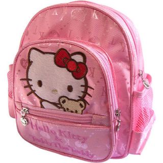 Hello Kitty Kids Nylon Backpack School Bag Bookbag Pink 012