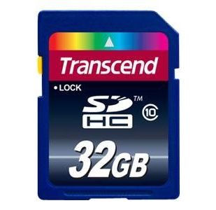 Transcend 32 GB, Class 10 10MB s   SDHC Card   TS32GSDHC10