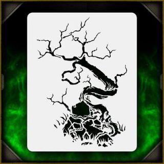 Newly listed Creepy Tree 3   Airbrush Stencil Template Airsick Zombies