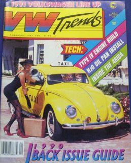 vw trends feb 1991 magazine 1990 back issue guide  