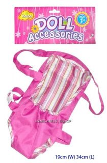 wow new baby doll tummy bag carrier pretend play from
