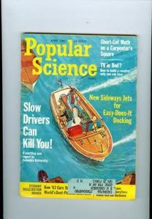 1963 Popular Science Magazine Sideways Jets Easy For Docking/ Slow 