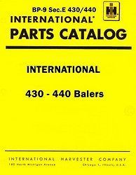 International 430 440 Twine Baler Lok Twist Wire Balers Parts Catalog 