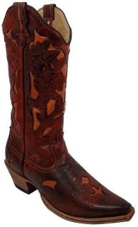  Twisted X WSO0003 Steppin Out Brown Snip Toe Western Cowboy Boots
