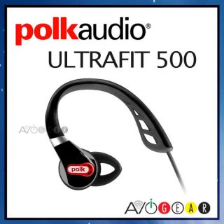 Polk Audio UltraFit 500 Headphones  Red & Balck  iPhone iPod s 