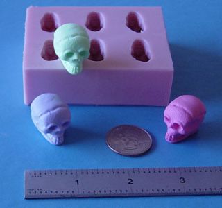 silicone coin skull 5070 soap candle candy embed mold time