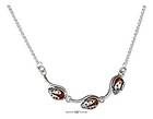 New 925 Sterling Silver 17 CABLE CHAIN BALTIC HONEY AMBER LADYBUG 
