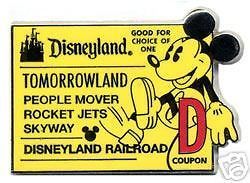 DLR D TICKET Coupon Tomorrowland Disneyland Disney Global Lanyard 