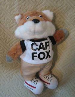 Show Me The Carfax Plush Car Fox Stuffed Animal Toy Mascot Car Fax EUC