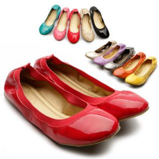 NEW Womens Shoes Ballet Flats Loafers Comfort Cute Enamel Multi 