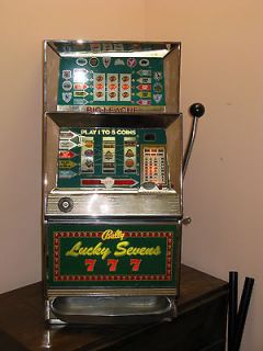 vintage bally 873 25 cent lucky sevens slot machine time