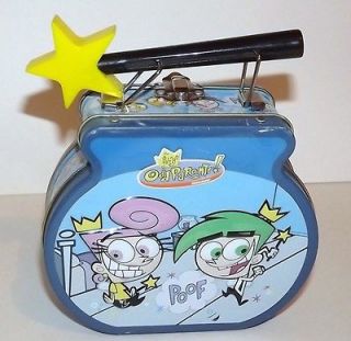 COLLECTIBLE TIN THE FAIRLY ODD PARENTS  2004 NICKELODEON 5 X 5 X 2 