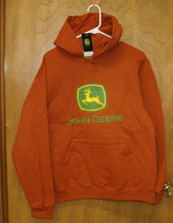 NEW John Deere Texas Orange Hoodie Sweatshirt S M L XL 2X 3X JD