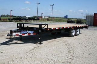 New 22 x 102 Bumper Pull Deckover Flatbed Equipment / Tractor 