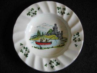 vintage irish carrigaline fly fishing ashtray c 1950 s ex