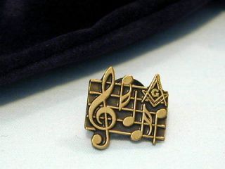 Masonic Lodge Organist Musician Bar Of Music Lapel Pin Badge and Gift 