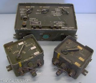VIC 1 MILITARY VEHICLE INTERCOM SYSTEM AM1780 C 10456 USED CHECKED