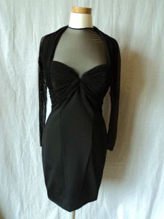 gorgeous vicky tiel couture black dress size 44