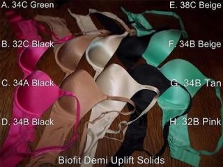Victorias Secret Pink Biofit ++ Bras Padded/Push Up/Lined Demi {Sold 