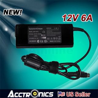 12V AC Adapter Power Supply For viewsonic N1700W Packard Bell LCD20UK 