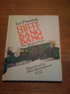 Early Chitty Chitty Bang Bang book by Ian Fleming Vintage illustration