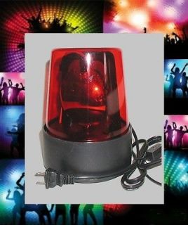 ELECTRIC~ RED REVOLVING FLASHING DISCO PARTY BEACON LIGHT 110V