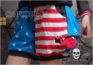 Street visual Punk american Chic US flag Pacman Gluttony pixie casual 