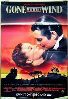 movie poster gone with the wind clark gable vivien leigh