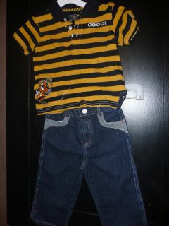 2T COOGI shirt jeans outift VGUC yellow black CUTE boys 24m