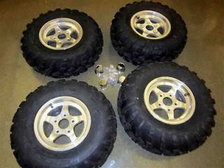 atv 12x7 douglas wheels with carlisle tires set of 4