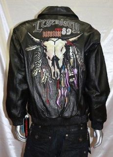 davoucci black legendary genuine leather jacket