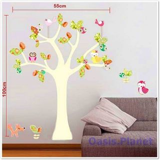 Colourful Tree Wall Stickers Mural art Decal Self Adhesive Wallpaper 