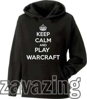   AND PLAY WARCRAFT UNISEX HOODIE GEEK INTERNET GAME PRESENT WORLD OF