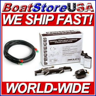 uflex protech 2 boat hydraulic steering with 14ft hoses time
