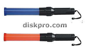Compact 16 Traffic Baton Wand, 4 Red with 4 Blue LED Steady glow 