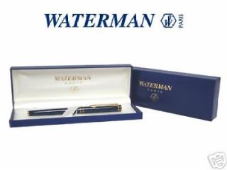 waterman executive black gold fountain pen new in box time