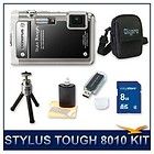   Tough 8010 Waterproof Shockproof Digital Camera (Black) w/ 16 GB