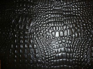 Newly listed Black Embossed Alligator/ Crocodile Cowhide Leather 20 