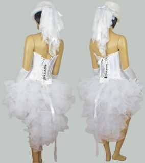   Burlesque Carnival Wedding Bridal Bride TuTu Costume Dress Up Skirt