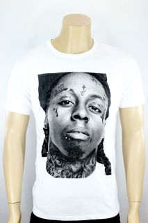 white Lil Wayne T Shirt Small S weezy F baby slim fitted premium 