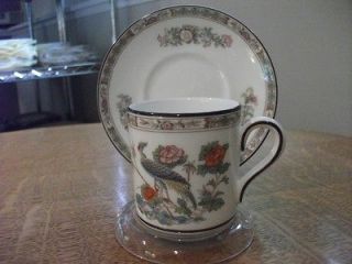 Wedgwood Kutani Crane bone china demitasse cup & saucer R4464   LAST 